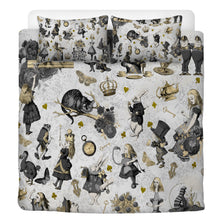 Cargar imagen en el visor de la galería, Curiouser Alice in Wonderland Duvet Bedding Set