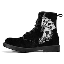 Cargar imagen en el visor de la galería, Black & White Poker Themed Boots