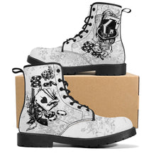 Cargar imagen en el visor de la galería, Mens & Womens White & Black Poker Boots
