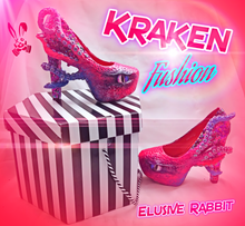 Cargar imagen en el visor de la galería, Kraken Fushion Heels Custom Hand Sculpt Paint Shoe Size 3 4 5 6 7 8 High Wedge Sea Abyss Creature Monster Mythical Octopus Squid
