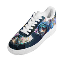 Załaduj obraz do przeglądarki galerii, Cosmic Dark Wolf Trainers Summer Galaxy Nebula Moon Christmas UK 3 4 5 6 7 8 9 10 11 Shoe Sneakers Gift