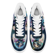 Załaduj obraz do przeglądarki galerii, Cosmic Dark Wolf Trainers Summer Galaxy Nebula Moon Christmas UK 3 4 5 6 7 8 9 10 11 Shoe Sneakers Gift