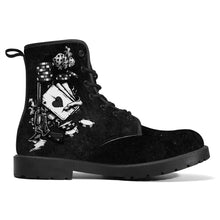 Cargar imagen en el visor de la galería, Black & White Poker Themed Boots