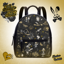 Załaduj obraz do przeglądarki galerii, Allure Alice in Wonderland Black Backpack