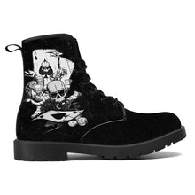 Cargar imagen en el visor de la galería, Black & White Poker Themed Boots