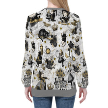 Cargar imagen en el visor de la galería, Curiouser Alice in Wonderland Grey Jumper