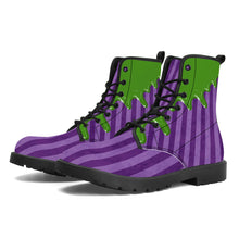 Charger l'image dans la galerie, Green Drip Purple Stripe Boots