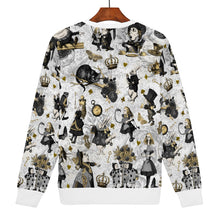 Cargar imagen en el visor de la galería, Curiouser Alice in Wonderland White Jumper