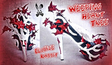 Cargar imagen en el visor de la galería, Women Weeping Heart Tree Custom Hand Sculpt Paint Tree Branch Leaves Red Black Shoe Heel Size 3 4 5 6 7 8 High Heels Platform Kraken UK