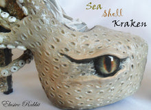 Carica l'immagine nel visualizzatore di Gallery, The Sea Shell Kraken Heels Custom Hand Sculpt Paint Shoe Size 3 4 5 6 7 8 High Wedge Sea Abyss Creature Monster Mythical Octopus Squid