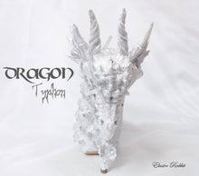 Carica l'immagine nel visualizzatore di Gallery, Dragon Typhon Heels White crystal Quartz Diamond Custom Hand Sculpt Kraken Shoe Size 3 4 5 6 7 8 Glitter Fantasy Mythical Bridal Wedding
