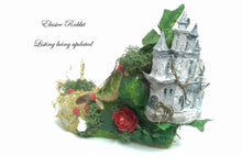 Cargar imagen en el visor de la galería, 1740 La Belle et la Bête Heels English translation: Beauty and the Beast Wedding Bridal Custom Hand Sculpt Shoe Size 3 4 5 6 7 8 High Wedge