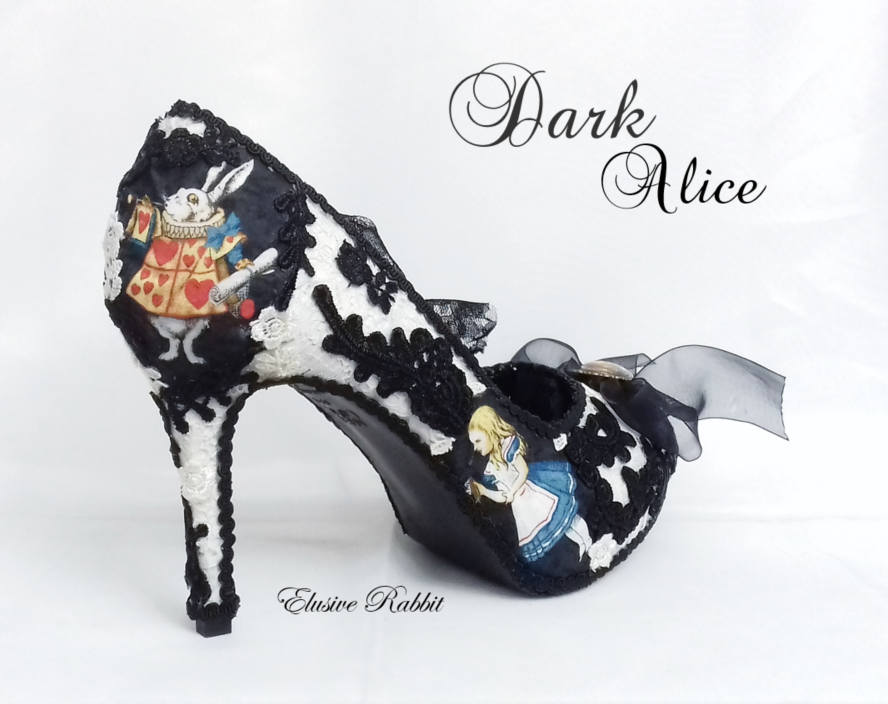 Custom Shoes alice in Wonderland 