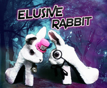 Carica l'immagine nel visualizzatore di Gallery, Elusive Rabbit Heels White Pink Mad hatter Sequin Reversible Custom Hand Sculpt Kraken Shoe Size 3 4 5 6 7 8 Mythical Bridal Wedding bunny