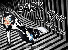 Load image into Gallery viewer, Dark Alice Gothic Vintage John Tenniel's Classic 1865 Alice In Wonderland Lace Black Custom Heel Shoe Flat Size 3 4 5 6 7 8 Wedding Bridal