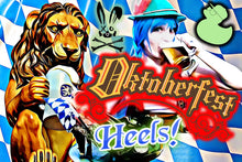 Load image into Gallery viewer, Oktoberfest Heels German Flag Bavarian Barmaid Personalized Muses Beer festival Miniature Custom Green Shoe High Size 3 4 5 6 7 8 Platform