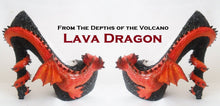 Lade das Bild in den Galerie-Viewer, Lava Dragon Heels Scales Custom Hand Sculpt Paint Red Black Shoe Size 3 4 5 6 7 8 High Platform Monster Kraken octopus Wings Winged elusive