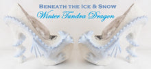 Carica l'immagine nel visualizzatore di Gallery, Winter Tundra Dragon Heels Custom Hand Sculpt Octopus Paint White Blue Shoe Kraken Size 3 4 5 6 7 8 High Mid Platform Ice Snow Fantasy Sea