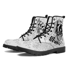 Cargar imagen en el visor de la galería, Mens & Womens White & Black Poker Boots