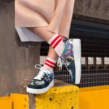 Załaduj obraz do przeglądarki galerii, Cosmic Dark Wolf Trainers Summer Galaxy Nebula Moon Christmas UK 3 4 5 6 7 8 9 10 11 Shoe Sneakers Gift