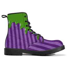 Charger l'image dans la galerie, Green Drip Purple Stripe Boots