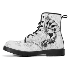 Cargar imagen en el visor de la galería, Mens & Womens White & Black Poker Boots