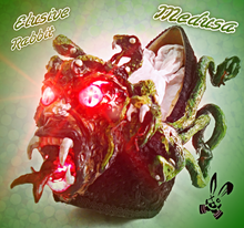 Charger l'image dans la galerie, Monstrous Medusa Light Up SFX Heels Snakes Serpent Reptile Scale Greek Mythology Custom Kraken Shoe Size 3 4 5 6 7 8 Creature Monster God