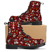 Load image into Gallery viewer, Tyrannical Red Alice in Wonderland Boots
