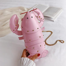 Lade das Bild in den Galerie-Viewer, Lobster Shoulder Bag Brand Design Mini Women Handbag 3d Cartoon Animal Shape Crossbody Bags Fashion Chains Messenger Bag