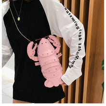 Lade das Bild in den Galerie-Viewer, Lobster Shoulder Bag Brand Design Mini Women Handbag 3d Cartoon Animal Shape Crossbody Bags Fashion Chains Messenger Bag