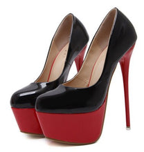 Cargar imagen en el visor de la galería, 2020 New Sexy Pumps Wedding Women Fetish Shoes Concise Woman Pumps Latform Very High Heel Stripper Flock Pumps 16cm Bridal Shoes