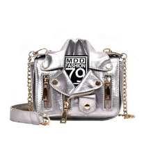 Load image into Gallery viewer, DIHOPE Famous Brand Designer Handbag European Style Motorcycle Bags Luxury Jacket Shape Shoulder Messenger Bags PU Leather