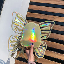 Cargar imagen en el visor de la galería, Fashion Design Women bags Butterfly Angel Wings PU Leather Backpack Casual Daypack Travel Bag for Women Girls Schoolbags