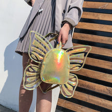 Cargar imagen en el visor de la galería, Fashion Design Women bags Butterfly Angel Wings PU Leather Backpack Casual Daypack Travel Bag for Women Girls Schoolbags