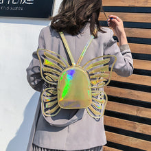 Cargar imagen en el visor de la galería, Fashion Design Women bags Butterfly Angel Wings PU Leather Backpack Casual Daypack Travel Bag for Women Girls Schoolbags