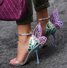 Cargar imagen en el visor de la galería, New Design High Quality Women Butterfly High Heels Sandals Exquisite beautiful Wing Shoes Female Banquet Paty Dress Shoes