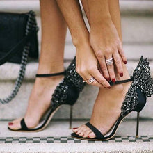 Cargar imagen en el visor de la galería, New Design High Quality Women Butterfly High Heels Sandals Exquisite beautiful Wing Shoes Female Banquet Paty Dress Shoes