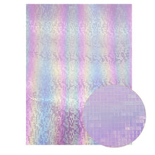 Cargar imagen en el visor de la galería, 22*30cm Purple Faux Leather Fabric Chunky Glitter Soft Cotton Smooth PU Leather A4 size DIY Bow Bags Material Vinyl Fabric