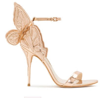 Cargar imagen en el visor de la galería, New Design High Quality Women Butterfly High Heels Sandals Exquisite beautiful Wing Shoes Female Banquet Paty Dress Shoes
