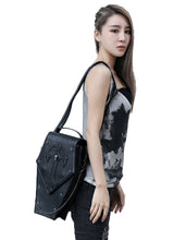 Załaduj obraz do przeglądarki galerii, Women Gothic Handbags Victorian Style Shoulder Messenger Bag Female Skull Rivet Bags Ladies Steampunk Bagpack Bolsos Mochilas