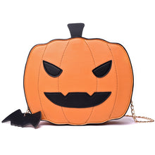 Carica l'immagine nel visualizzatore di Gallery, Women Shoulder Bag Halloween Pumpkin Leather Fashion Creativity Easter Pumpkin Lamp Handbags Women Easter Gift Bags