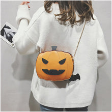 Carica l'immagine nel visualizzatore di Gallery, Women Shoulder Bag Halloween Pumpkin Leather Fashion Creativity Easter Pumpkin Lamp Handbags Women Easter Gift Bags