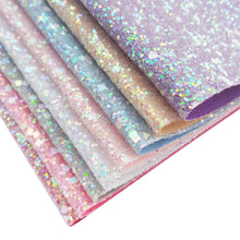 Charger l'image dans la galerie, 22*30cm Chunky Glitter Fabric Soft Synthetic Leather Shiny Bow Materials DIY Earring Bags Accessories A4 Hairbow Decoration