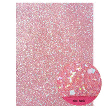 Charger l'image dans la galerie, 22*30cm Chunky Glitter Fabric Soft Synthetic Leather Shiny Bow Materials DIY Earring Bags Accessories A4 Hairbow Decoration