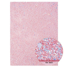 Charger l'image dans la galerie, 22*30cm Chunky Glitter Fabric Soft Synthetic Leather Shiny Bow Materials DIY Earring Bags Accessories A4 Hairbow Decoration