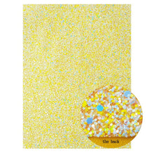 Charger l'image dans la galerie, 22*30cm Chunky Glitter Fabric Soft Synthetic Leather Shiny Bow Materials DIY Earring Bags Accessories A4 Hairbow Decoration