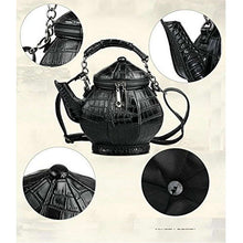 Załaduj obraz do przeglądarki galerii, Funny Gothic Purse Teapot Shaped Crossbody Handbag Top-Handle Tote Women'S Shoulder Bags