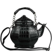 Załaduj obraz do przeglądarki galerii, Funny Gothic Purse Teapot Shaped Crossbody Handbag Top-Handle Tote Women'S Shoulder Bags