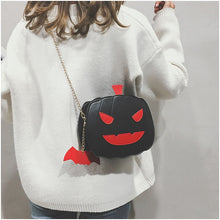 Carica l'immagine nel visualizzatore di Gallery, Women Shoulder Bag Halloween Pumpkin Leather Fashion Creativity Easter Pumpkin Lamp Handbags Women Easter Gift Bags