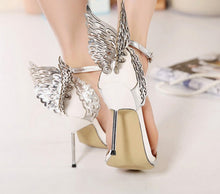 Cargar imagen en el visor de la galería, New Women pumps Butterfly Wings single shoes for women sexy peep toe high heel sandals party wedding shoes woman sandals